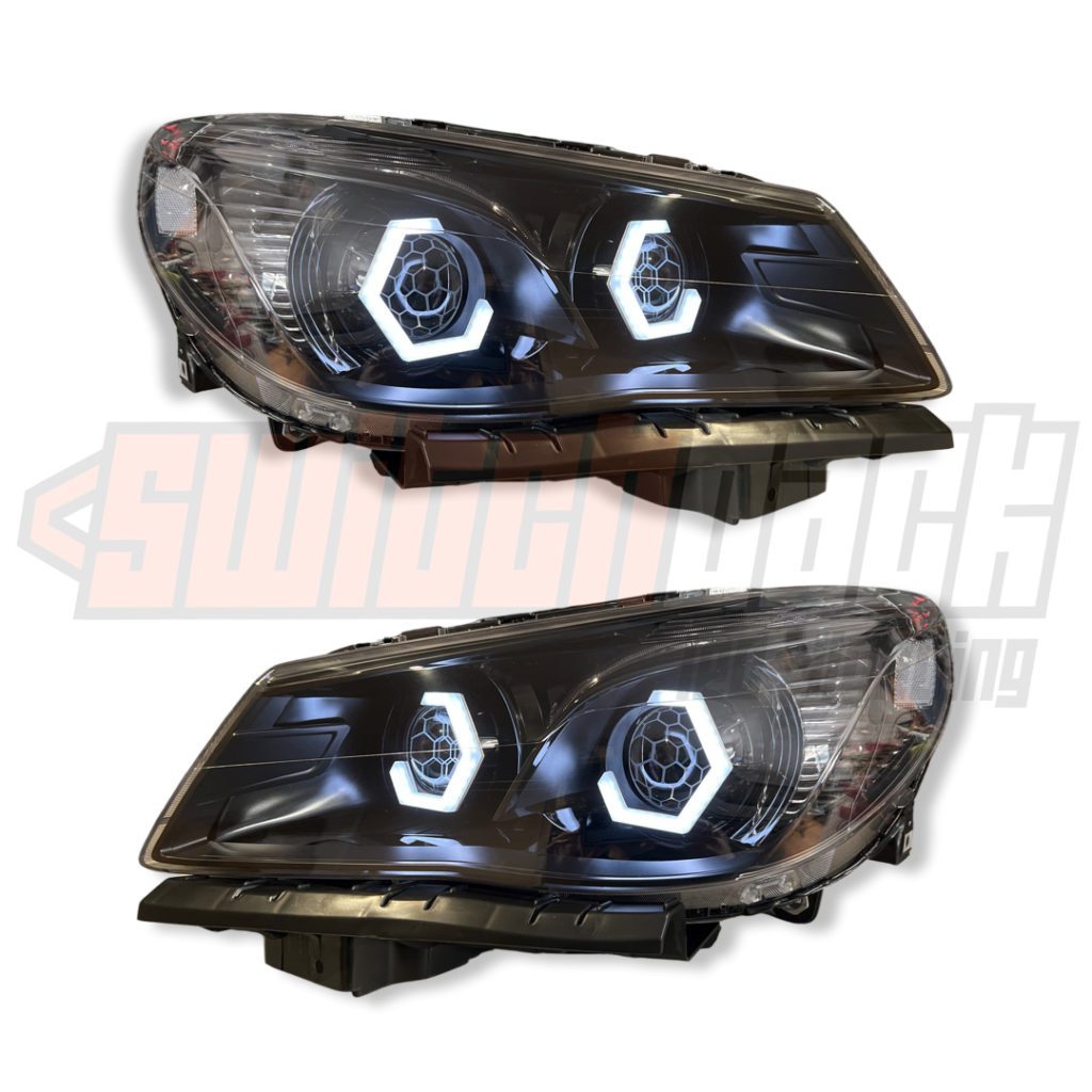 VF Commodore HEX Halo Headlights Switchback Lighting