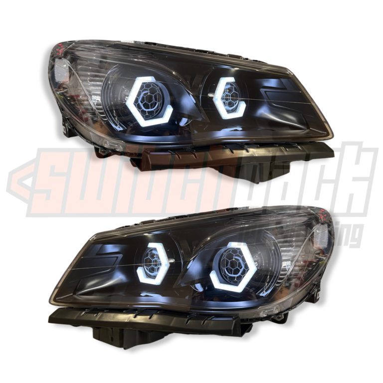 VF Commodore HEX Halo Headlights Switchback Lighting