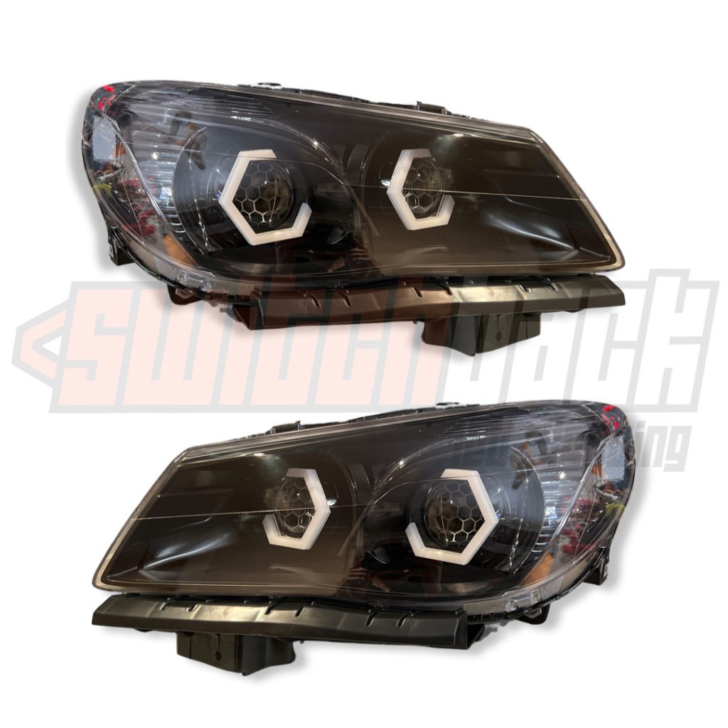 VF Commodore HEX Halo Headlights Switchback Lighting