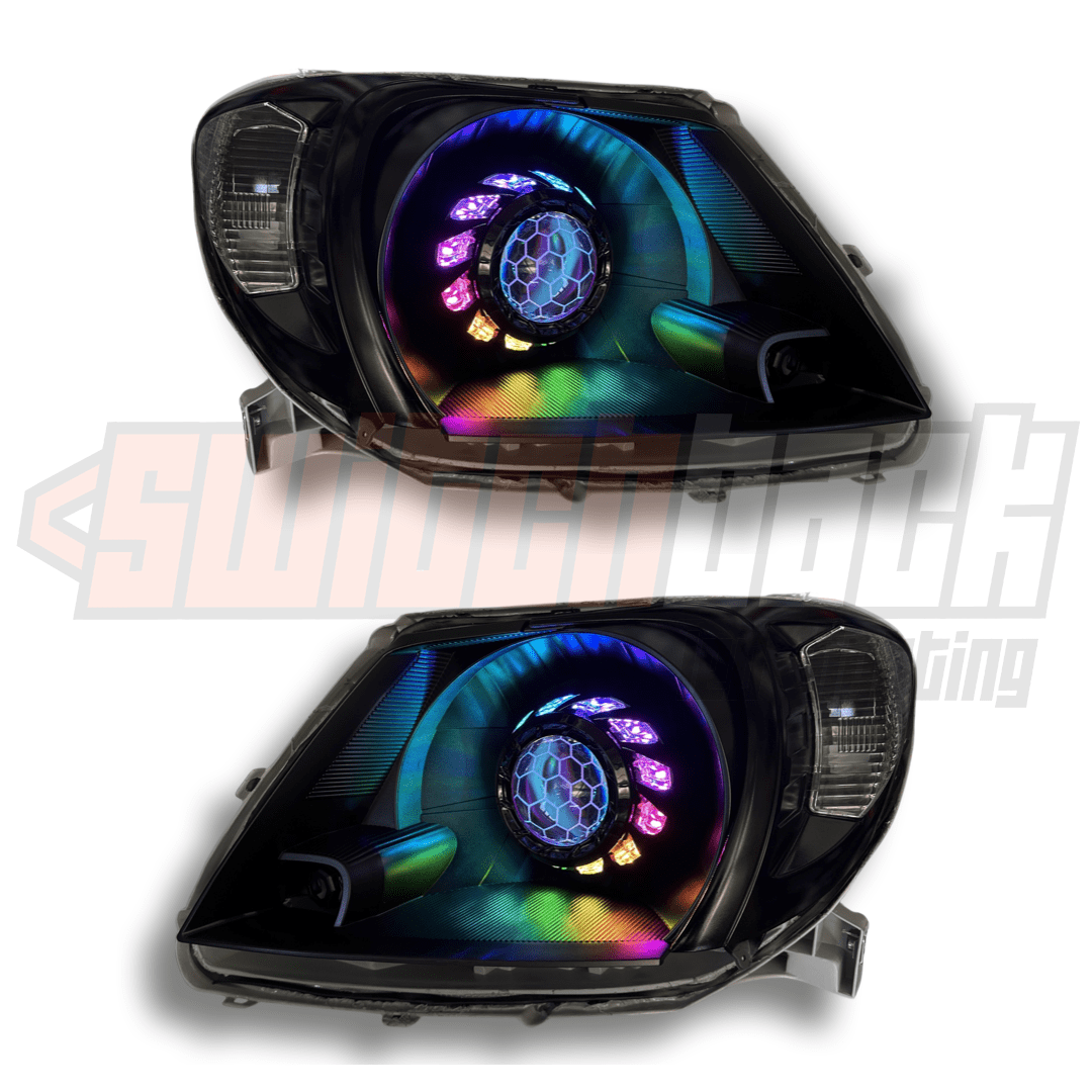 Toyota HILUX N70 2005-2011 Headlights With Halo Rings,, 45% OFF