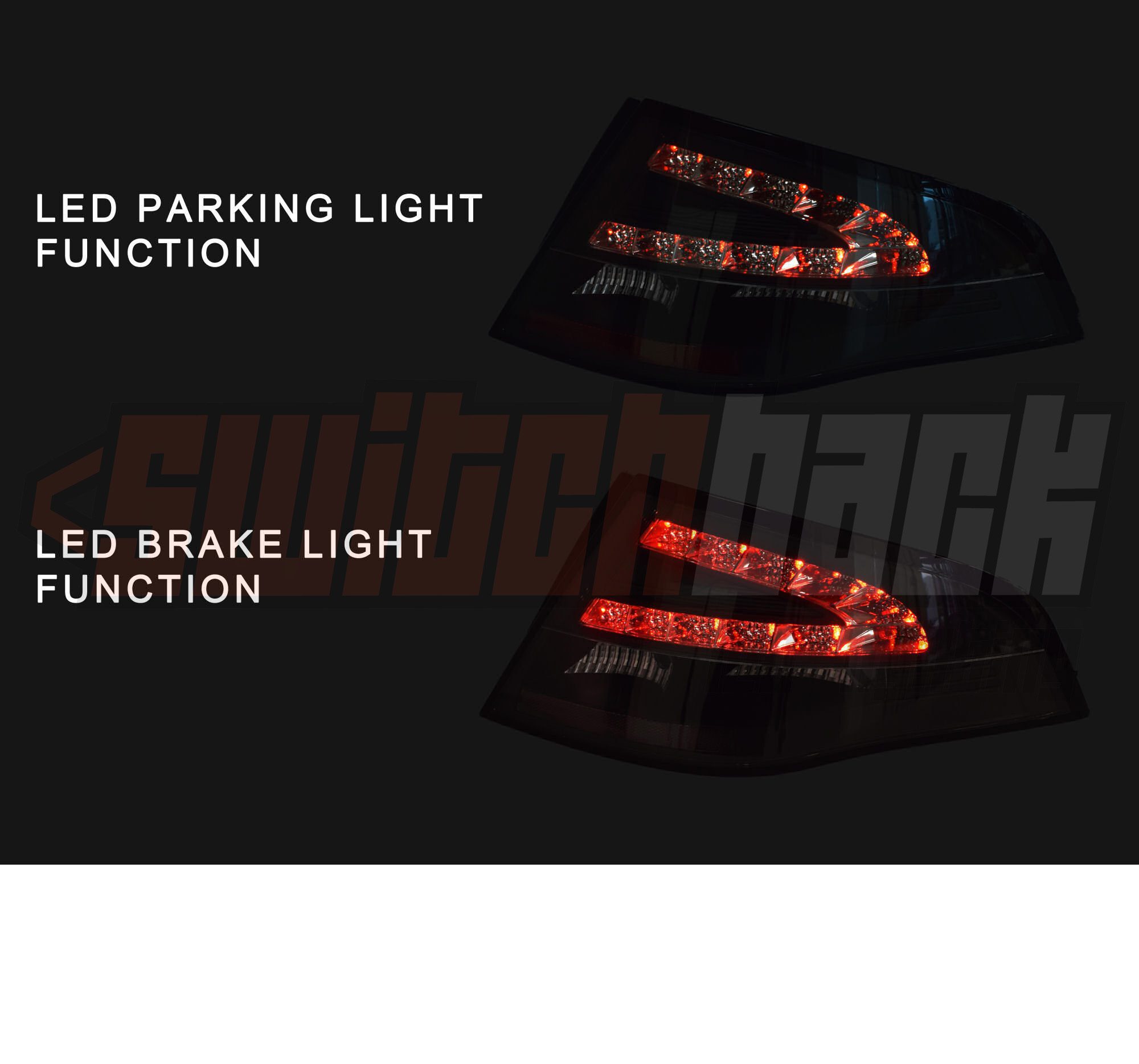 FG Sedan LED Tail Lights (Black) - Image 2