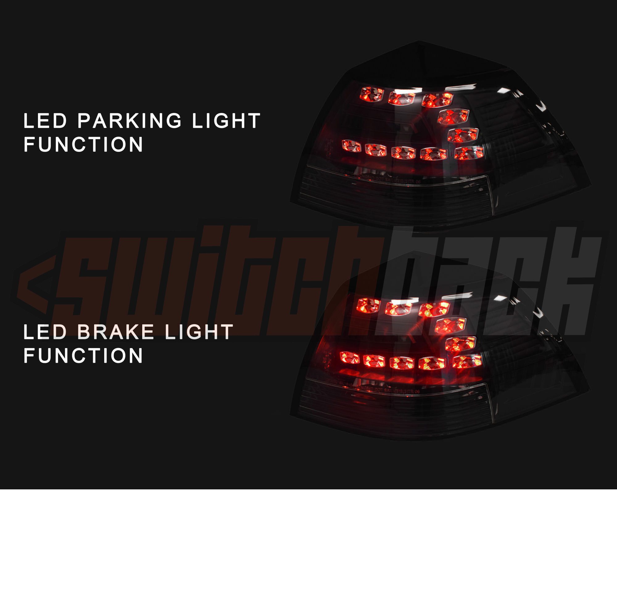 VE Sedan LED Tail Lights (Black) - Image 2