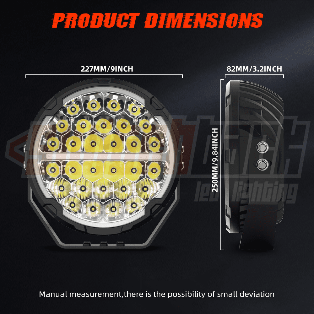9" LED DRL Driving Lights - Image 2